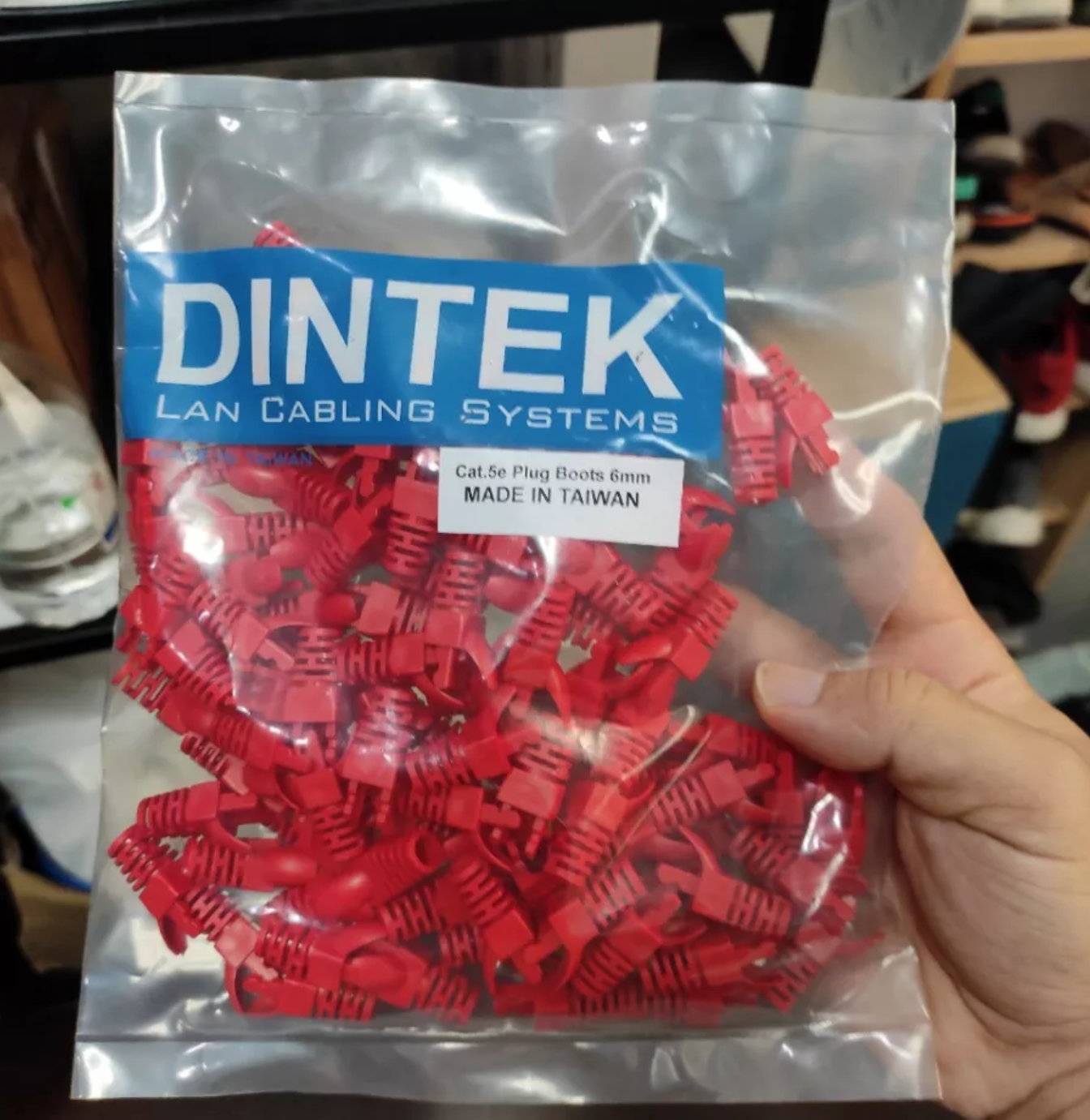 Đầu chụp hạt mạng DINTEK RJ45 Boot đa màu (P/N: 1601-XXXX) - Bịch 100 cái