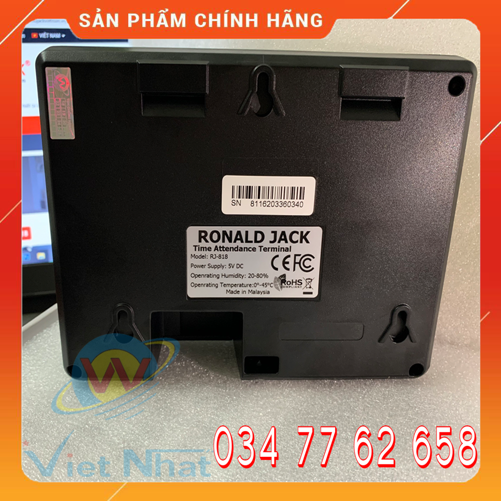 Máy Chấm Công Ronald Jack RJ-818