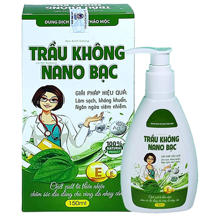 Trầu không Nano bạc dung dịch vệ sinh thảo dược 150ml