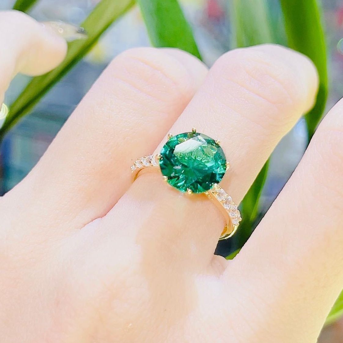 [HCM]Nhẫn Nữ Mạ Vàng 18K | Nhẫn nữ kim tiền xi vàng nhẫn kim tiền ximen vàng nhẫn mạ 24k vàng trắng  khảm xoàn cao cấp nhẫn nữ sự kiện đẹp và sang | GADO N115