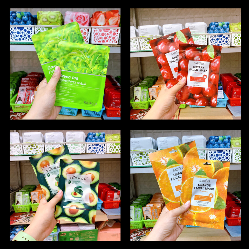 Combo 20 miếng mặt nạ nội địa trung cấp ẩm trắng da