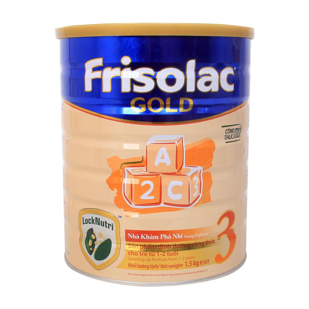 Bộ 2 sữa bột Frisolac Gold 3 1500g