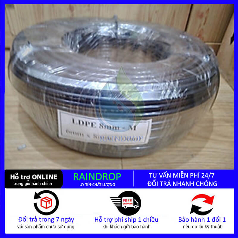 10 mét Ống nhựa LDPE 6mm