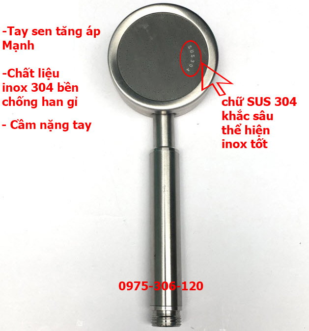 [HCM]Tay Sen Tắm Vòi Hoa Sen TĂNG ÁP 100% INOX 304 TS20 TAY SEN TĂNG ÁP NƯỚC MẠNH BỀN ĐẸP TAY SEN KHÔNG DÂY inox chống han rỉ