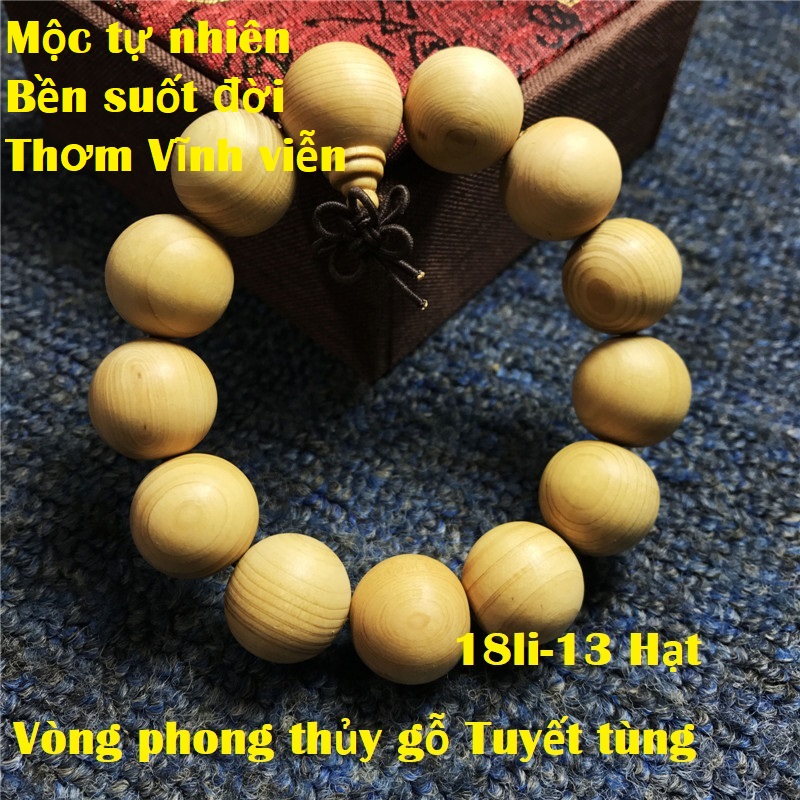 Vòng Tay Phong Thủy, Gỗ Tuyết Tùng, Thơm nồng nàn và dễ chịu, Hộ mệnh, trừ tà, hanh thông sự nghiệp