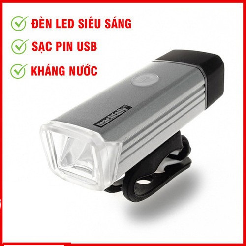 Đèn pha xe đạp Machfally Tặng đèn hậu xe đạp