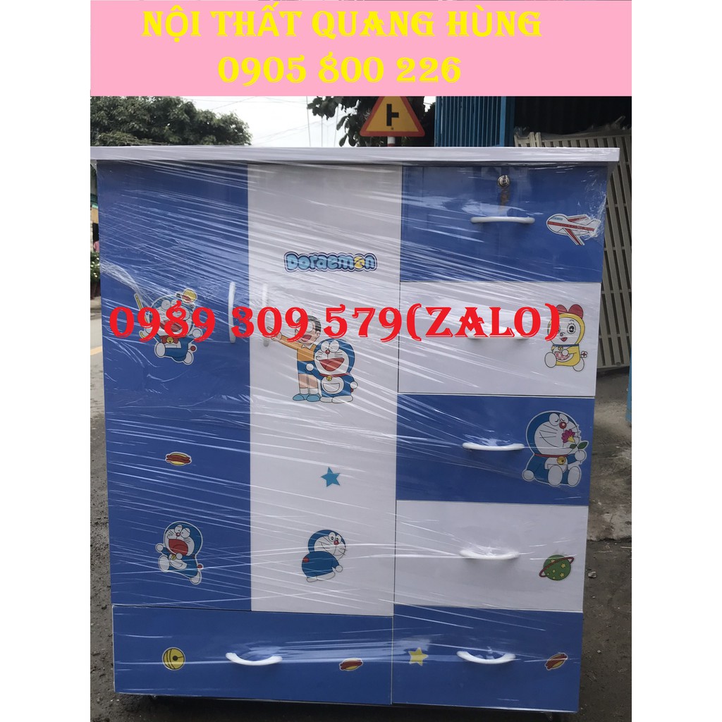 Tủ quần áo nhựa đài loan xanh trắng hcm
