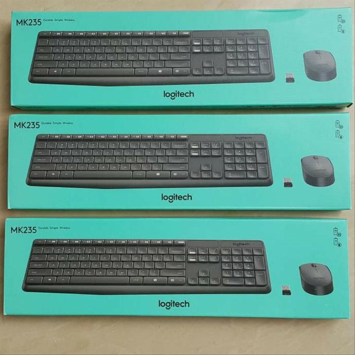 Bộ Bàn Phím Và Chuột Không Dây Logitech MK235