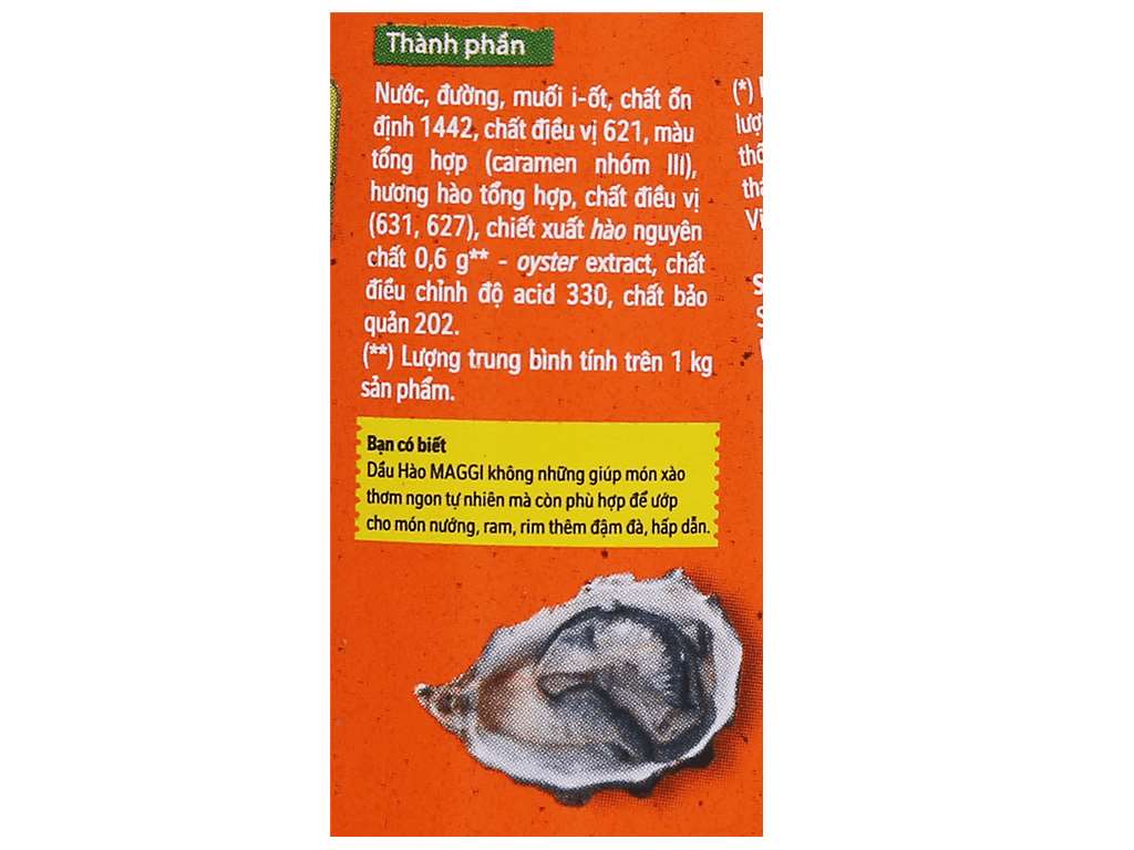Dầu hào đậm đặc Maggi chai 150g - 820g