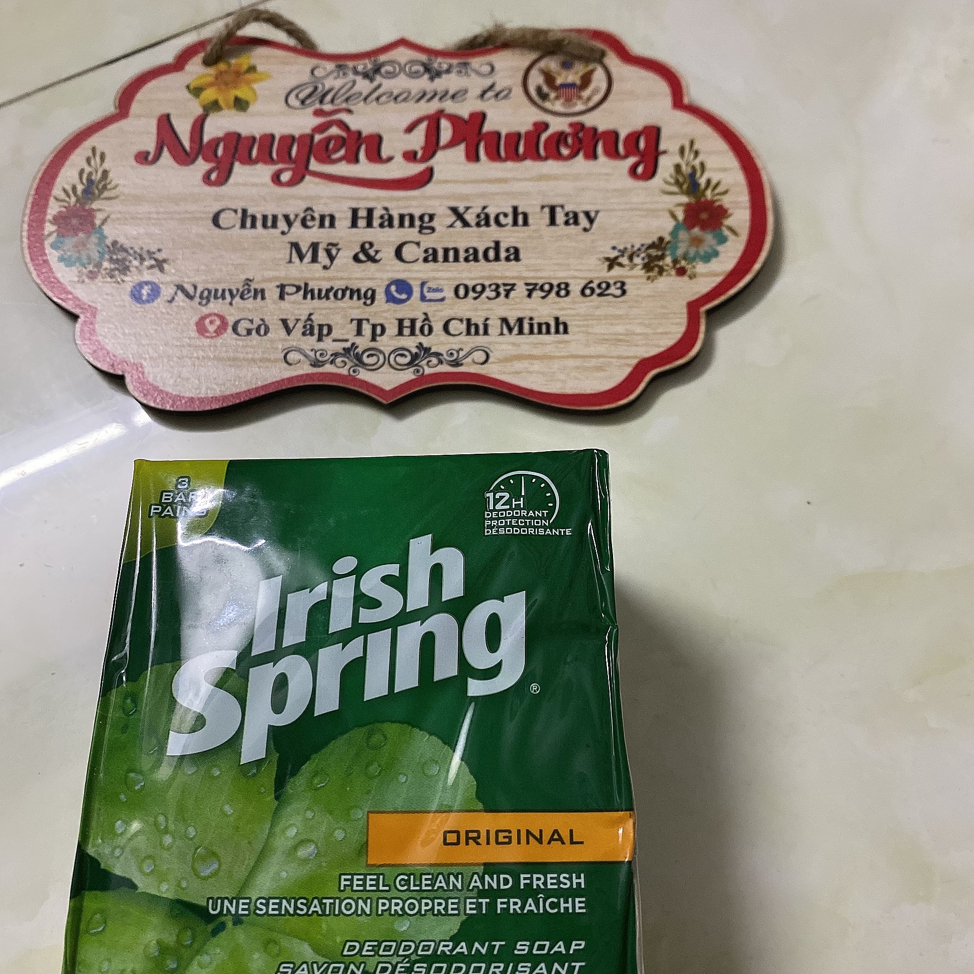 [HCM]Sét 4 cục xà bông cục itish spring