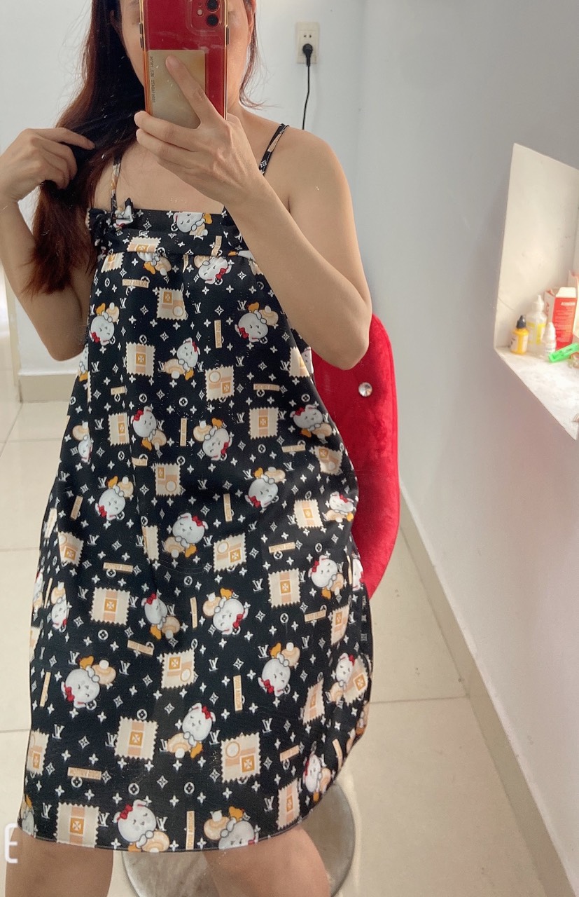 ĐẦM PHI LỤA MỀM HOẠT HÌNH DƯỚI 60kg