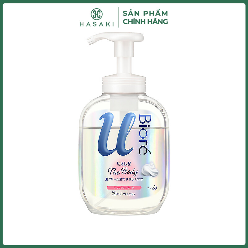 Bọt tắm bioré u the body siêu mịn u the body foaming body wash 540ml