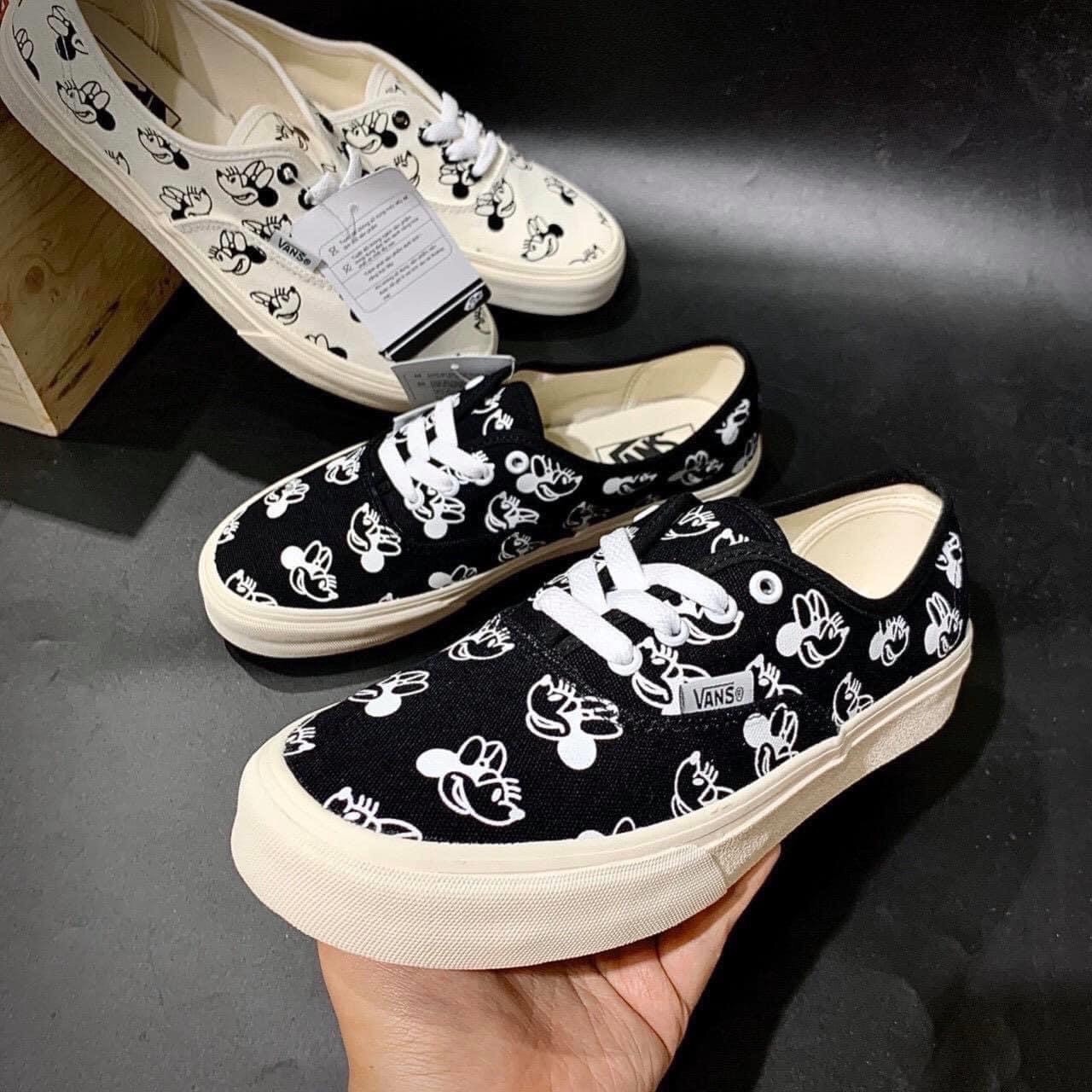 [TẶNG HỘP] Giày thể thao vanzz MICKEY ĐEN - TRẮNG