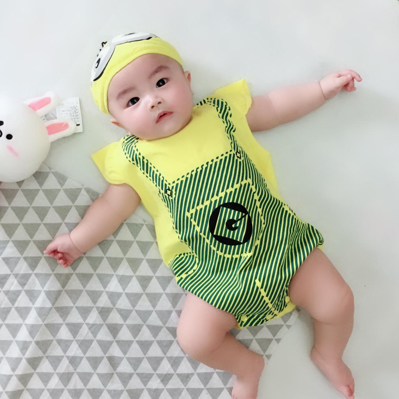 Body minion kèm mũ cho bé 7-13kg