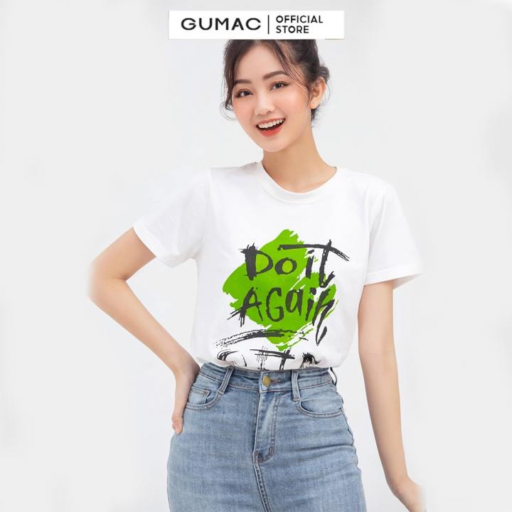 ๑ Áo thun nữ in chữ Do it again GUMAC nhiều màu đủ size cá tính cực chất ATB836 – No Brand >>> top1shop >>> lazada.vn