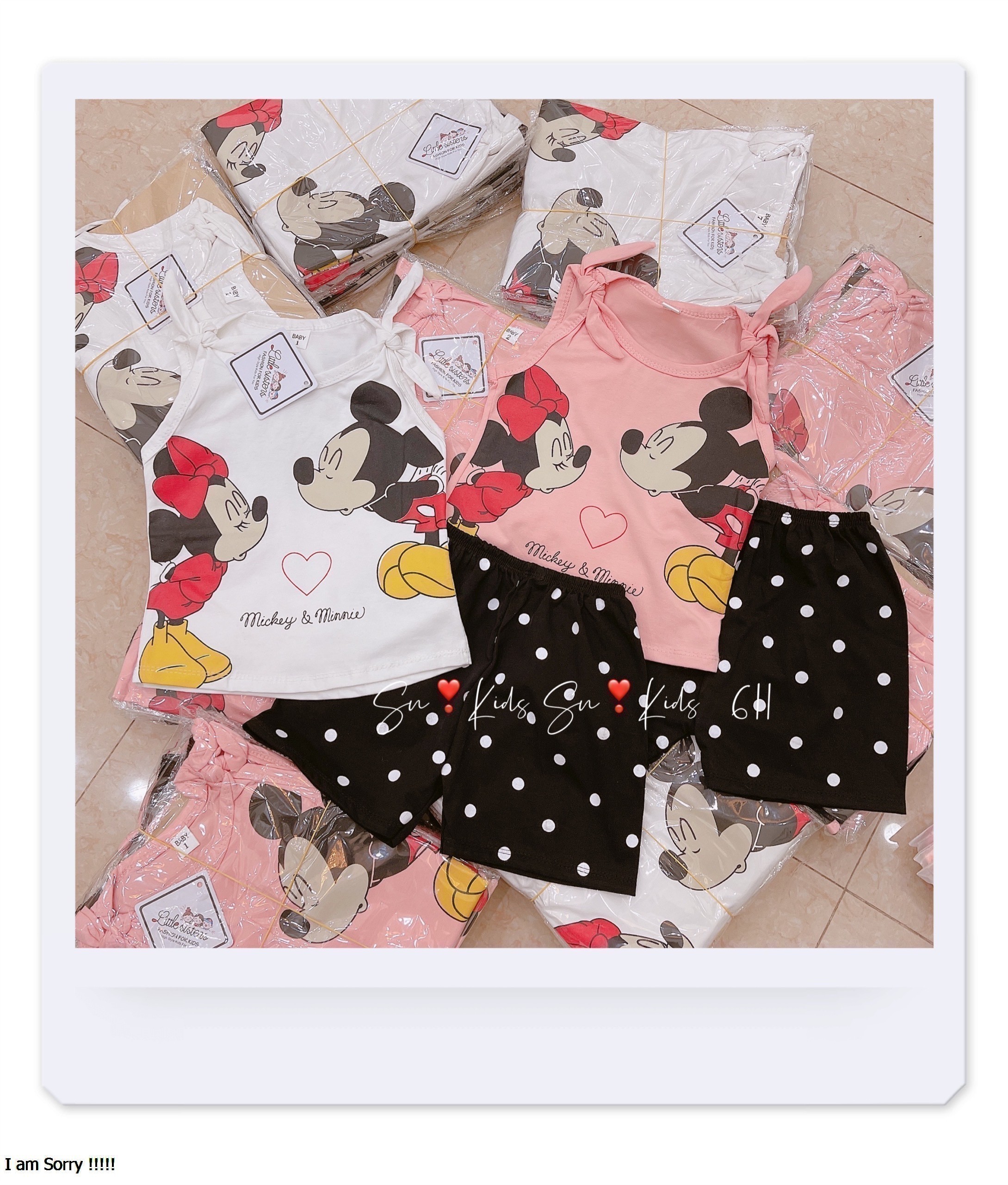 bộ thun mickey cho bé 8-18kg