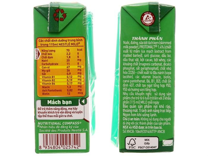 Thùng 48 Hộp Sữa Nestlé MILO Nước (110ml / Hộp)