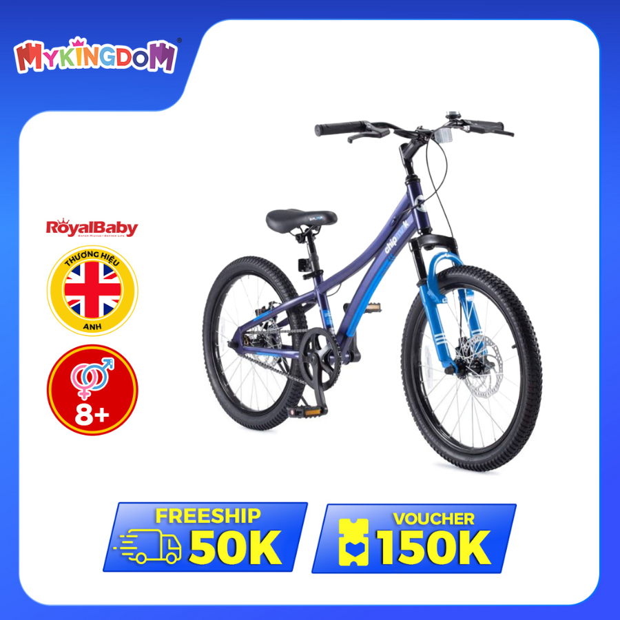 VOUCHER 120K + FREESHIP 50K Xe đạp Explorer 20 - Xanh Royal Baby CM20-3