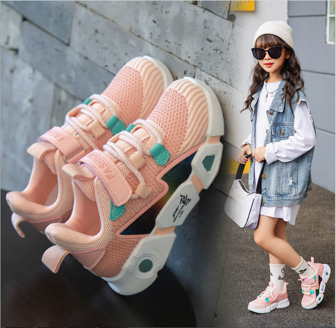 giày thể thao bé gái siêu nhẹ cao cấp - SS332