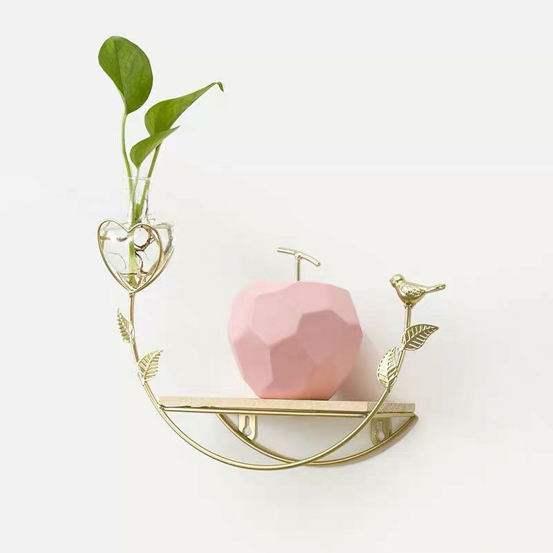 Kệ sắt decor treo tường hình bán Nguyệt