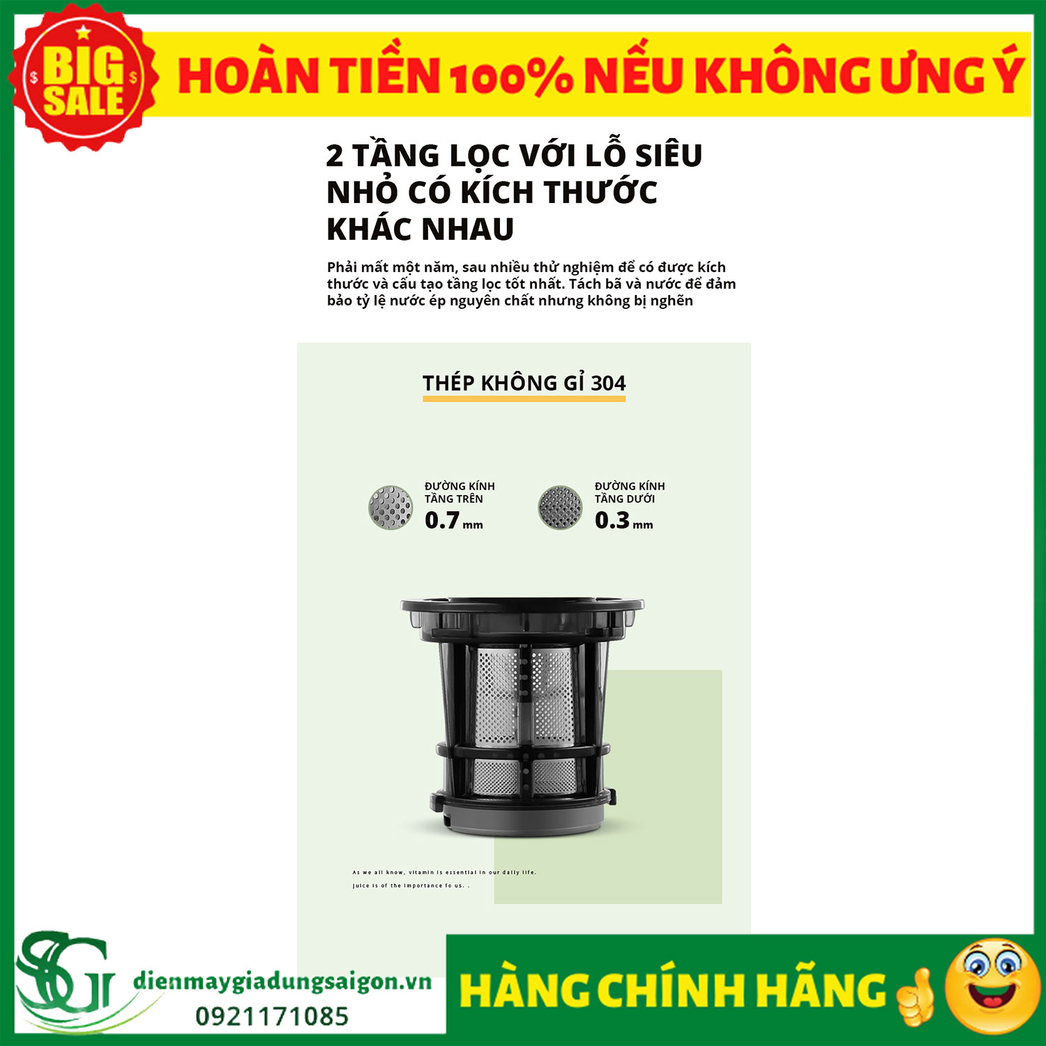 [HCM]MÁY ÉP CHẬM SNAPBEE SK-202VN