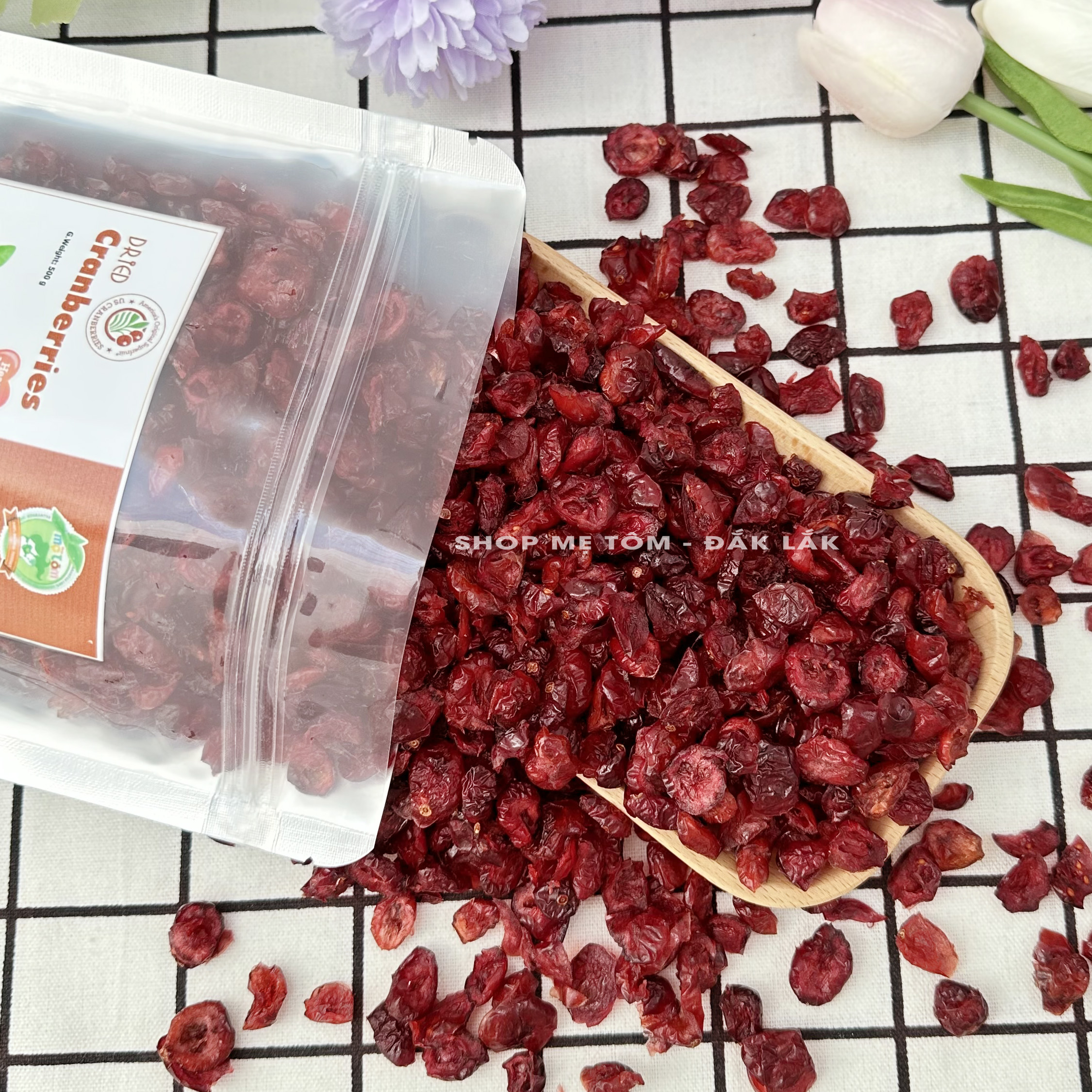 Nam việt quất sấy nguyên vị mỹ - lưu ý quả việt quất ướt shop bepngon
