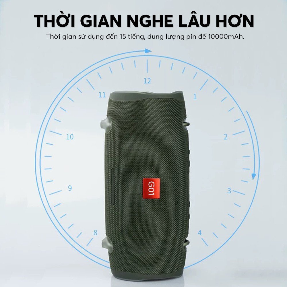 Loa bluetooth công suất lớn Extreme giá rẻ loa nghe nhạc cỡ lớn bass khủng kết nối blutooth 4.1 chống nước