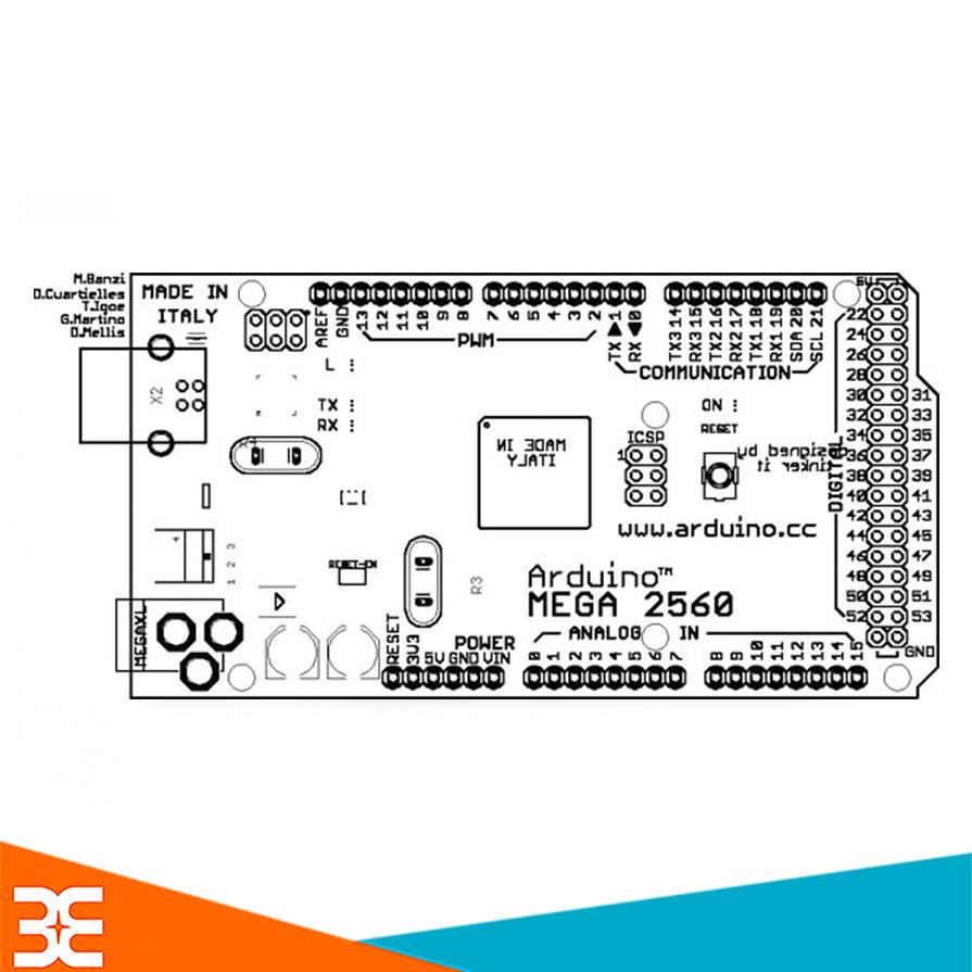 Kit Arduino Mega 2560 R3- Atmega 16U2
