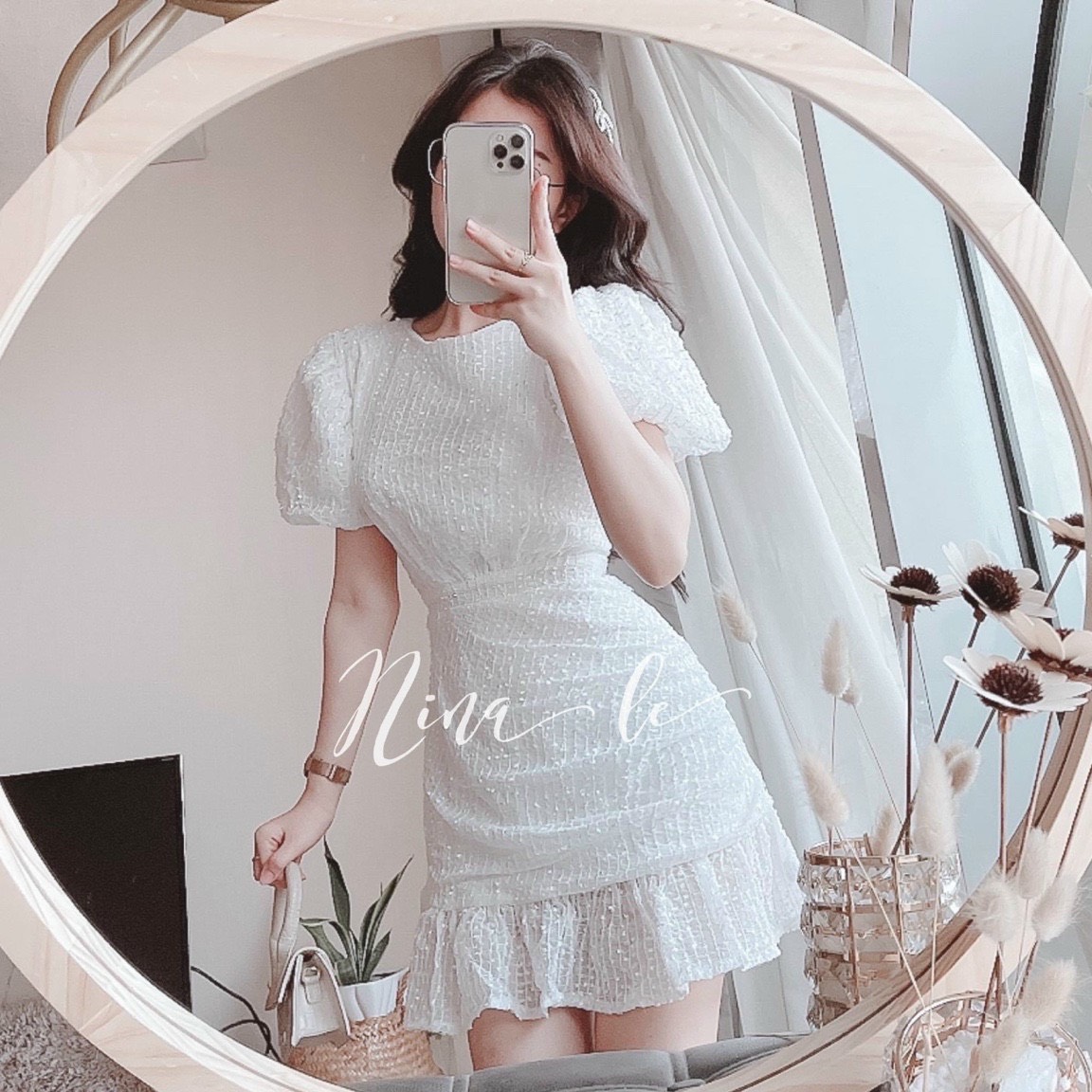 [HCM]Đầm dự tiệc xoè phối đầm đuôi cá siêu sang [kem hinh that]