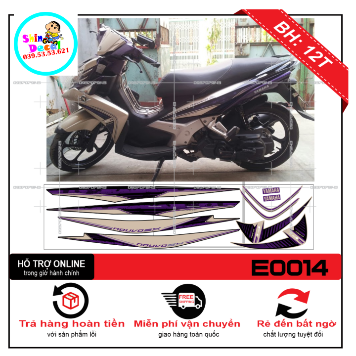 Tem xe nouvo sx sx mẫu zin
