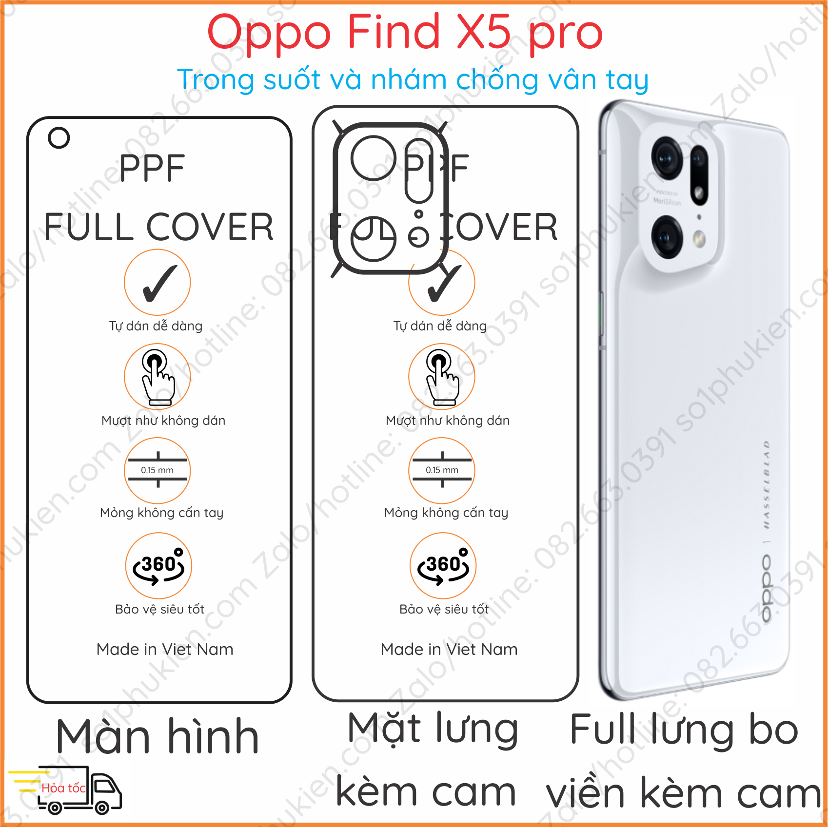 Dán PPF Oppo Find X5/ Find x5 pro loại trong, nhám, chống nhìn trộm dành cho màn hình, mặt lưng, full lưng bo viền