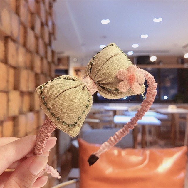 Cài tóc turban hình nơ cho bé