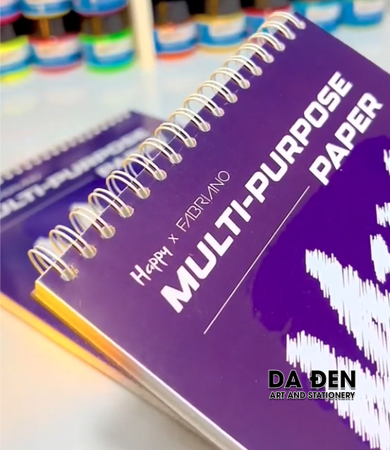 [DA ĐEN] Sổ Vẽ Đa Chất Liệu Happy Multi Purpose 200gsm 30 Tờ