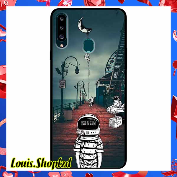 Ốp lưng dành cho samsung galaxy a20s - vũ trụ mặt trăng sọc