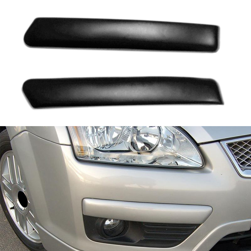 Front bumper lamp hood for ford focus 2 mk2 2005 2006 2007 fog light cover decorative strip 1352835 1317806
