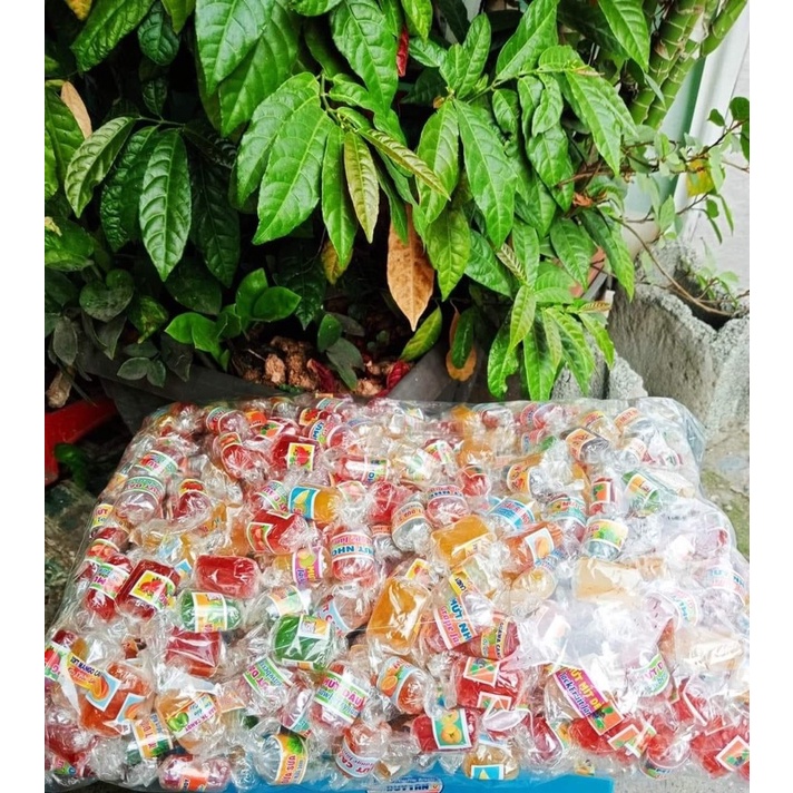 Túi 500g Mứt thập cẩm xoắn- mứt trái cây dẻo viên thập cẩm - đô ăn vặt
