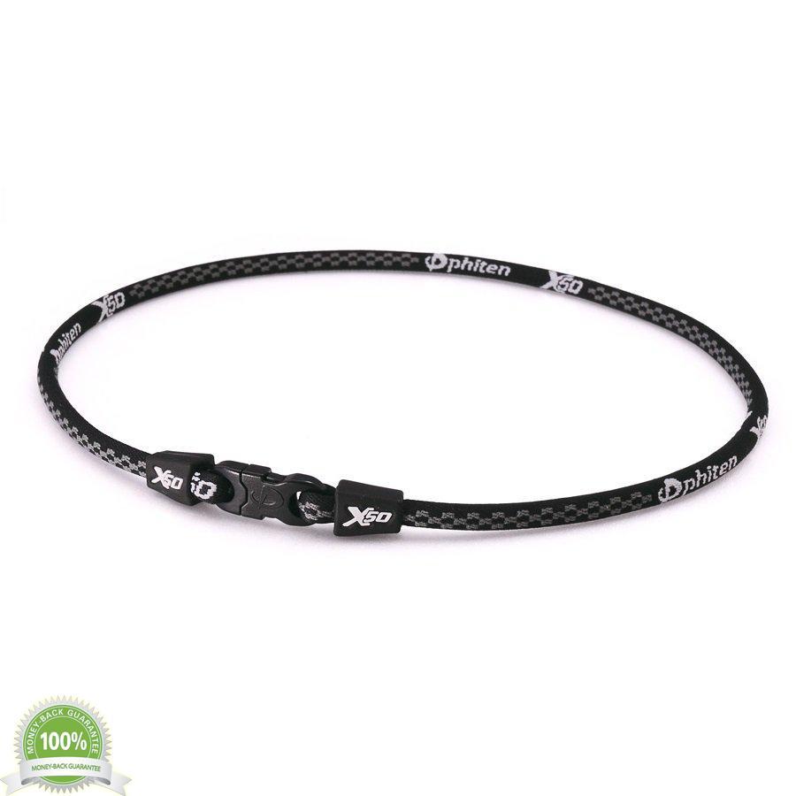 Vòng Đeo Cổ Phiten Rakuwa Necklace X50 - Đen (55cm)