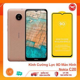 [Combo 3 chiếc] Kính Cường Lực 9D Màn Hình Nokia C20