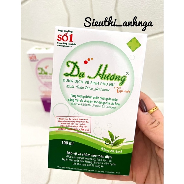 Dung Dịch Vệ Sinh Phụ Nữ Dạ Hương 100ml (Mẫu Mới)