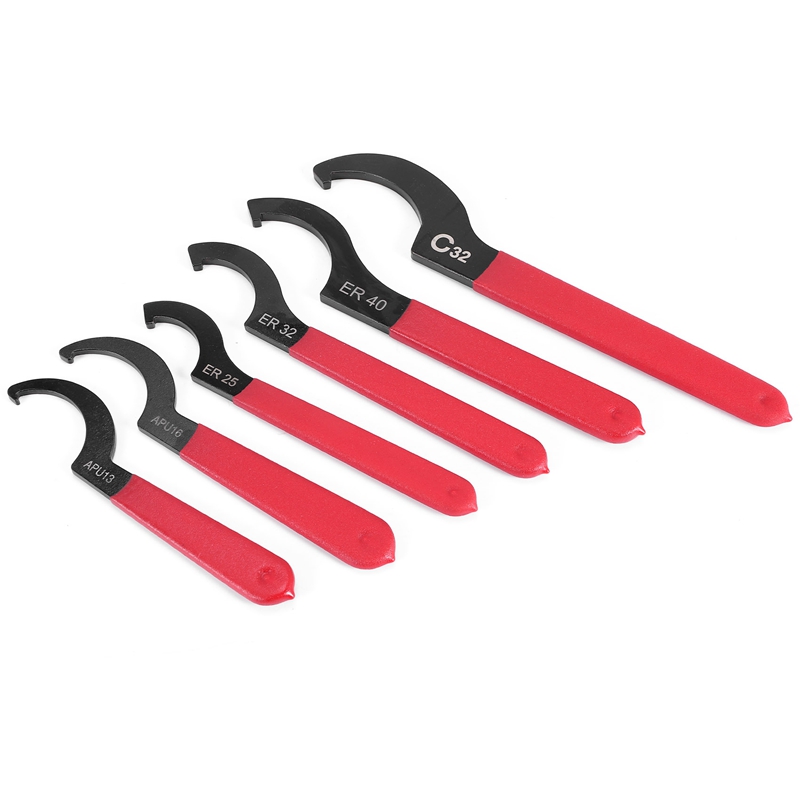 6 Pieces Spanner Wrench Set Adjustable Coilover Wrench Spanners Hook  Wrenches Tools Coilover Wrench Steel Spanner