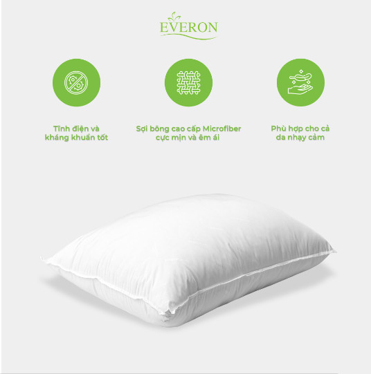 Ruột Gối Everon Bông Micro Cao Cấp Evemic 45X65