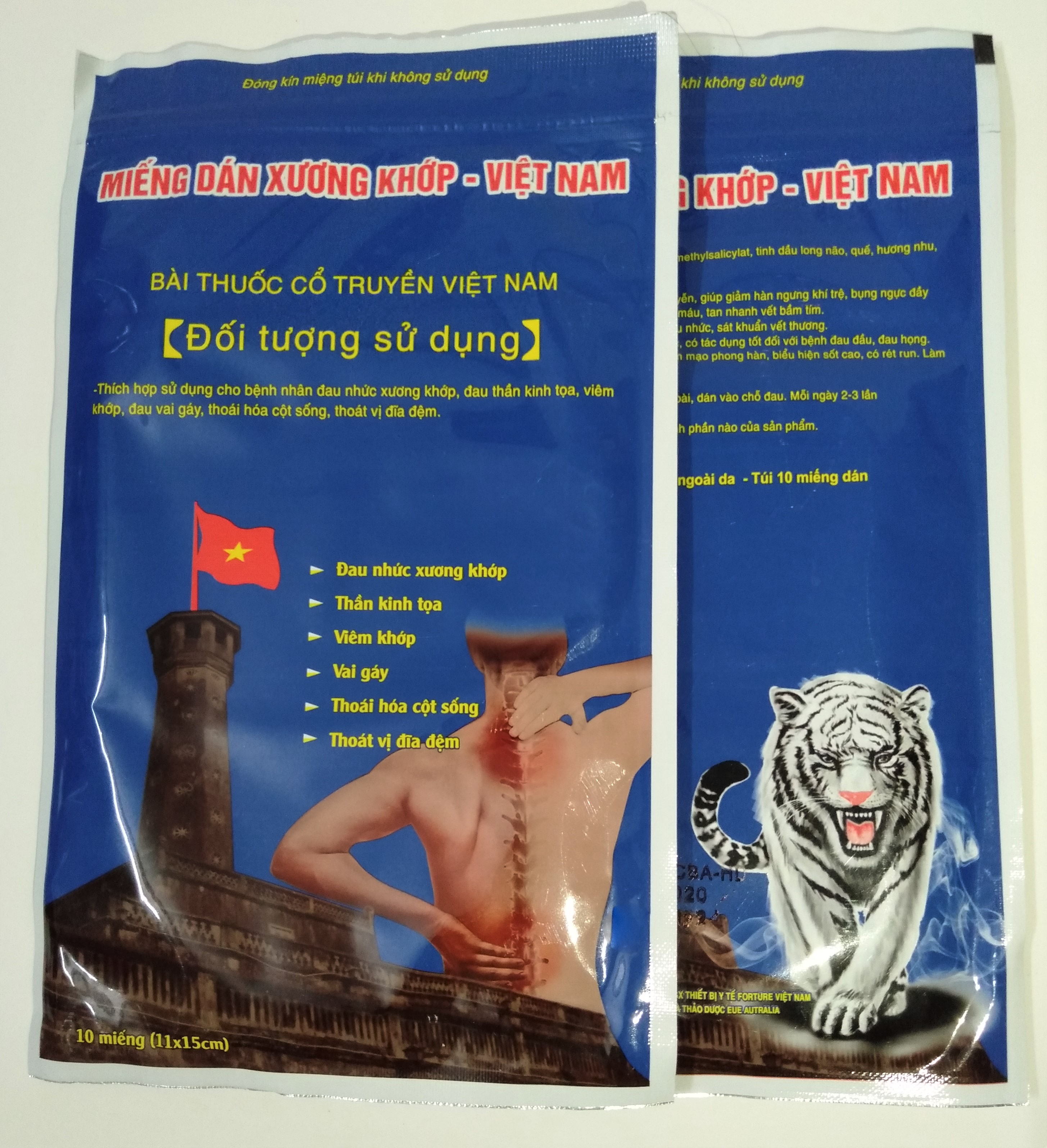 2 túi Miếng Dán XƯƠNG KHỚP (giảm đau nhức)