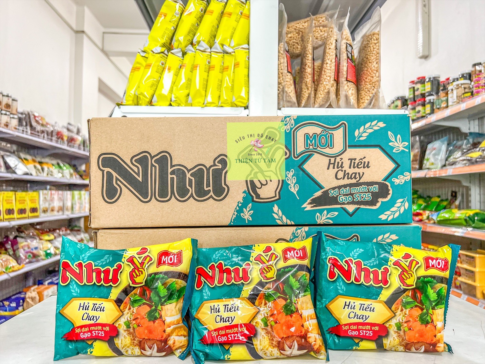 Hủ tiếu gói chay như ý nước dùng đậm đà thùng 30 gói