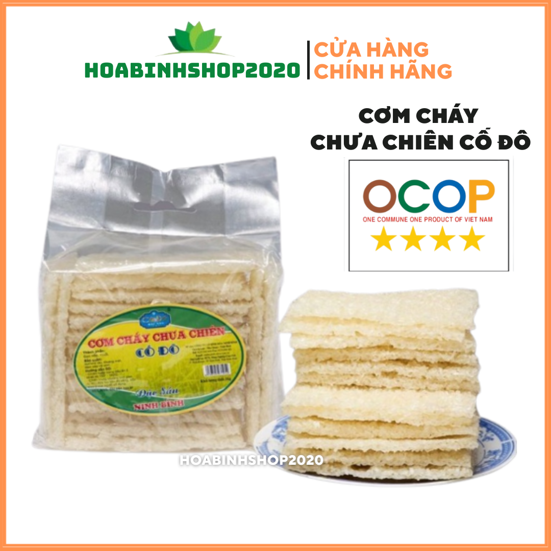 [ BÁN SỈ -1 Thùng] Combo 6 gói Cơm Cháy Chưa Chiên 1Kg Cố Đô- Đặc sản Ninh Bình