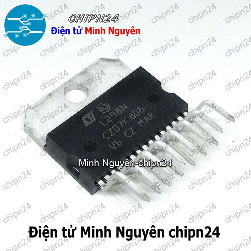 [1 con] (DIP) IC L298 Multiwatt-15 (L298N) (IC điều khiển động cơ) - HH000332