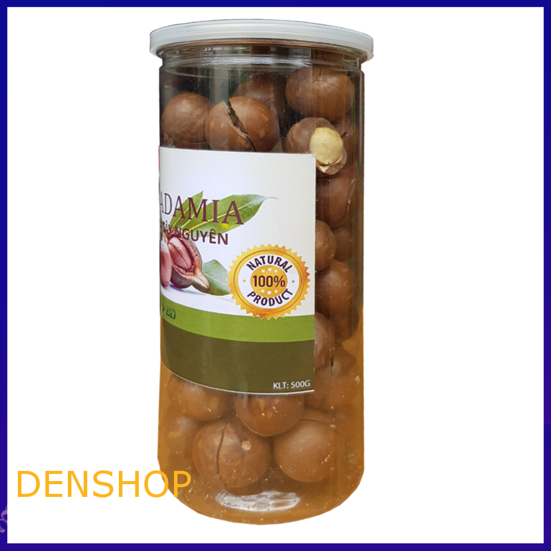 Hạt Mắc Ca Ăn Liền 500g - Hạt Macca - Macadamia Nut - Ăn Vặt Denfood