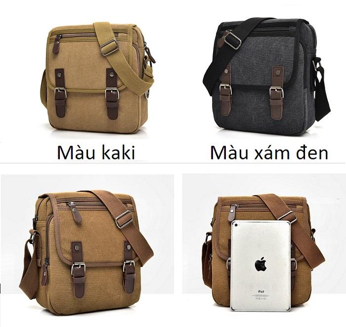 [HCM]Túi đeo chéo vải Canvas_D_7121