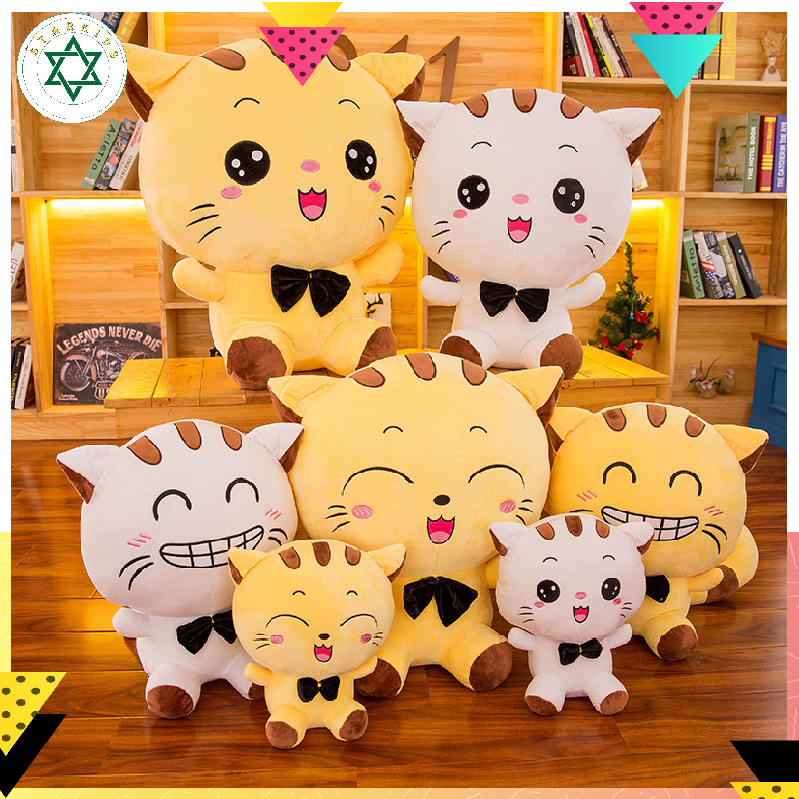 Thú Bông Mặt Mèo Cute (22cm)