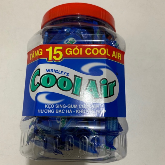 [HCM]Kẹo gum Cool Air hủ mới 165 viên