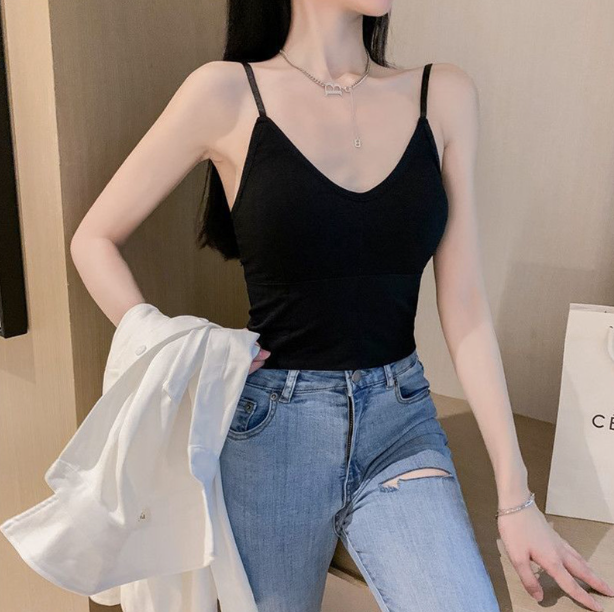 Áo hai dây crotop đan dây lưng có mút ngực co dãn 4 chiều